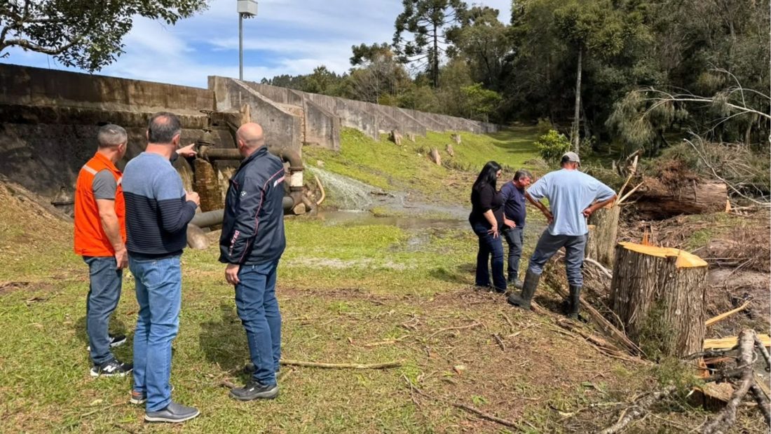 Defesa Civil emite alerta de perigo muito alto para colapso iminente da Barragem Arroio São Luiz em São Marcos (RS)