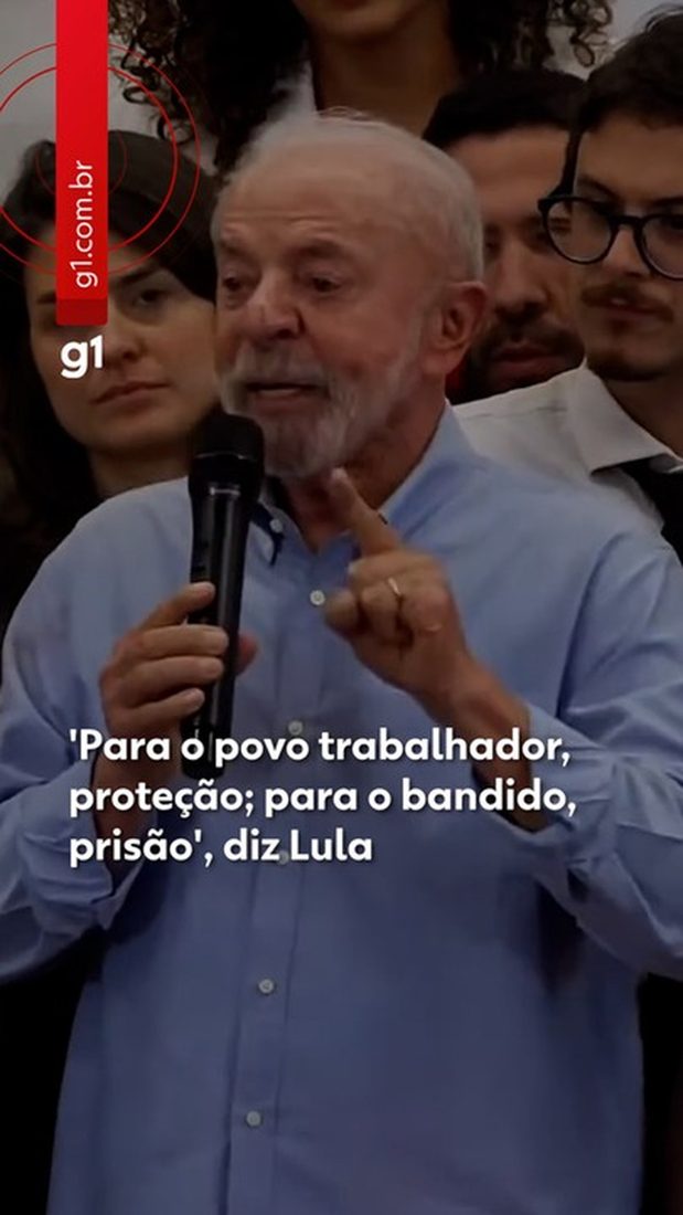Lula defende PEC da Segurança Pública e lança novo lema de campanha: 'Para o povo trabalhador, proteção; para o bandido, prisão'