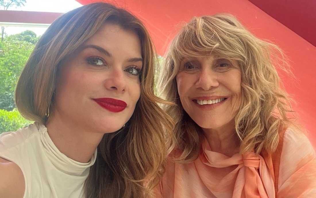 Renata Sorrah celebra papel de mãe de Alinne Moraes em ‘Por Você’ e compartilha alegria nas redes