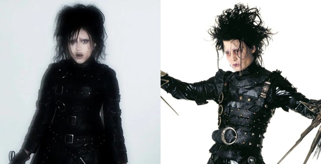 North West, de 13 anos, recria Edward Mãos de Tesoura para o Halloween