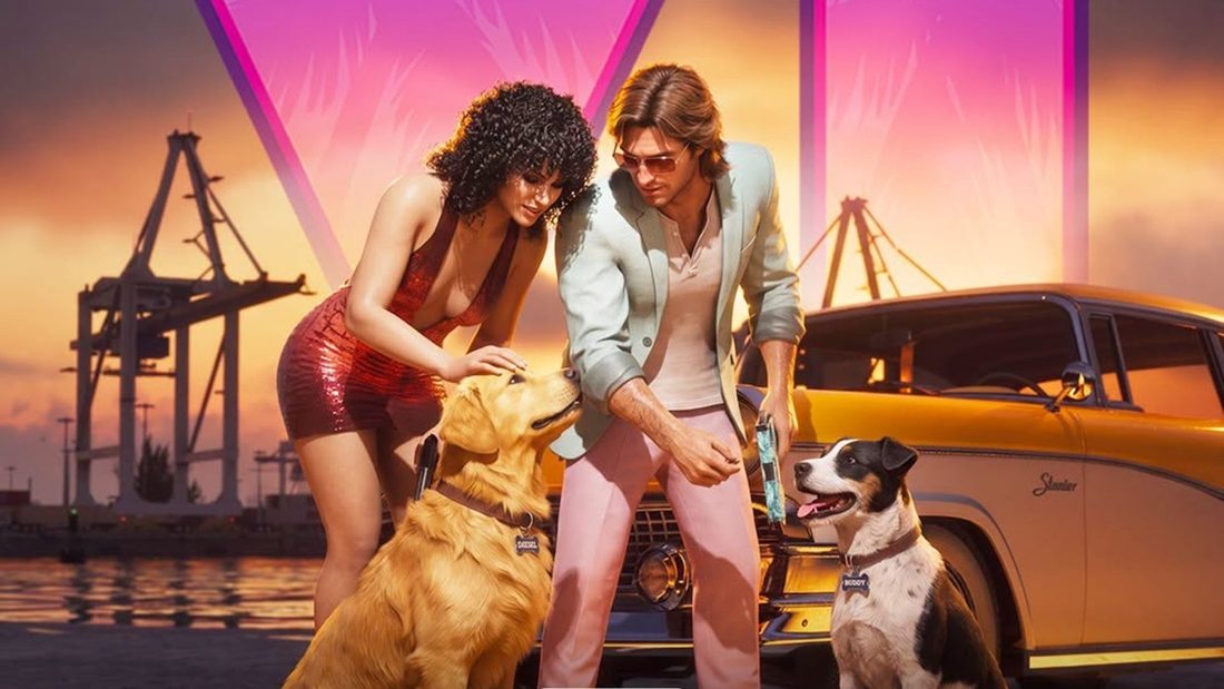 GTA 6 traz interações inéditas com cães, incluindo carinho, repreensão e até jogar cocô nas pessoas