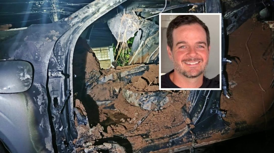 Corpo carbonizado de juiz é encontrado dentro de carro em chamas na Estrada Euclides Dotta, em São João da Boa Vista (SP)