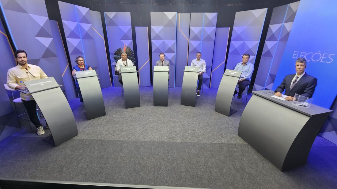 Debate da Rede Amazônica reúne candidatos ao Senado do Amazonas e foca em saúde, Zona Franca e povos indígenas