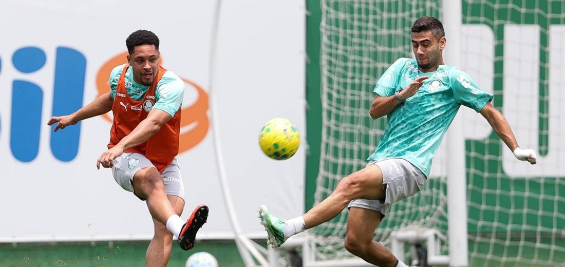 Palmeiras fecha preparação para enfrentar o Vasco e pode ter Vitor Roque entre os titulares