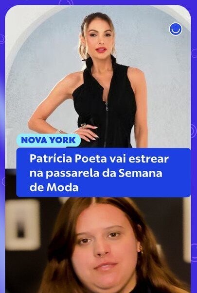 Patrícia Poeta estreia na passarela da Semana de Moda de Nova York