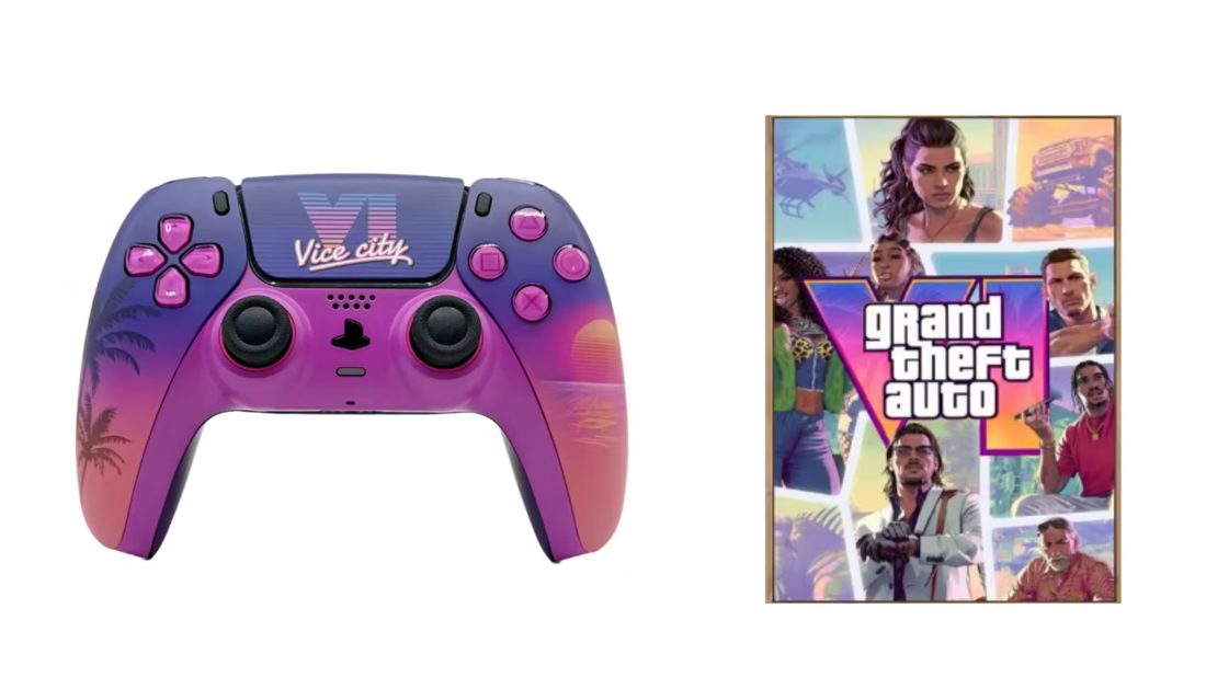 AliExpress oferece pôster, carcaça para DualSense, chaveiro e mousepad de GTA 6 a preços acessíveis
