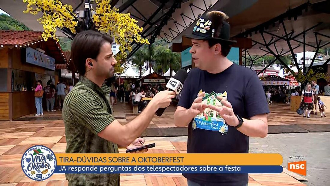 JA esclarece dúvidas dos telespectadores sobre a Oktoberfest de Blumenau