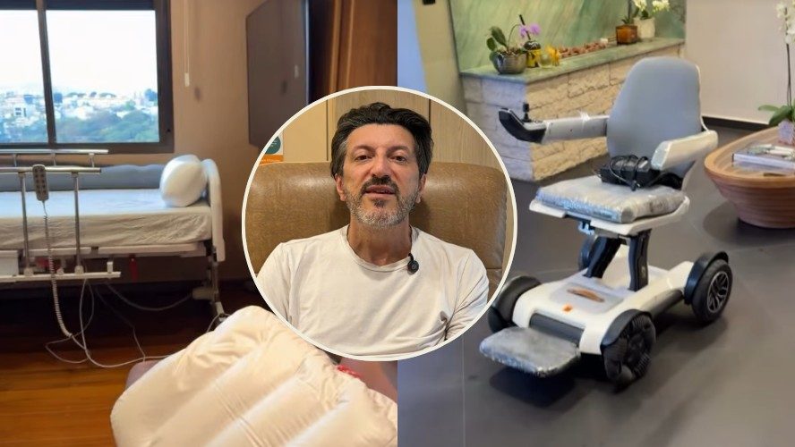 Lito Sousa divulga novo vídeo sobre estado de saúde e esposa mostra estrutura de home care: "Não estou triste"