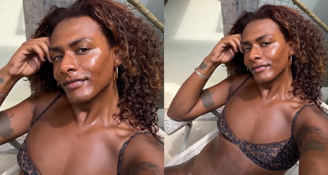 Liniker exibe biquíni de oncinha nos Stories e cita verso de 'Charme'