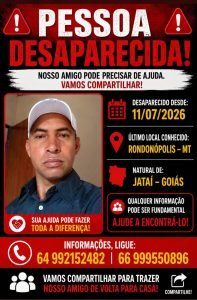 Desaparecimento em Jataí: Família Busca por Homem que Sumiu em Viagem a Mato Grosso