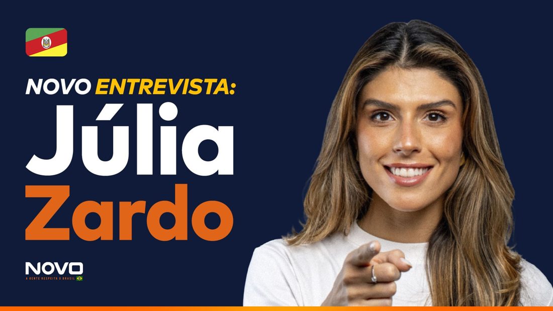 Júlia Zardo é a candidata anti‑Manu do Partido Novo à Câmara dos Deputados pelo Rio Grande do Sul