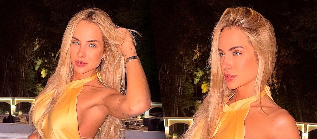 Gabi Martins desfila em vestido amarelo longo e revela tranquilidade amorosa em São Paulo