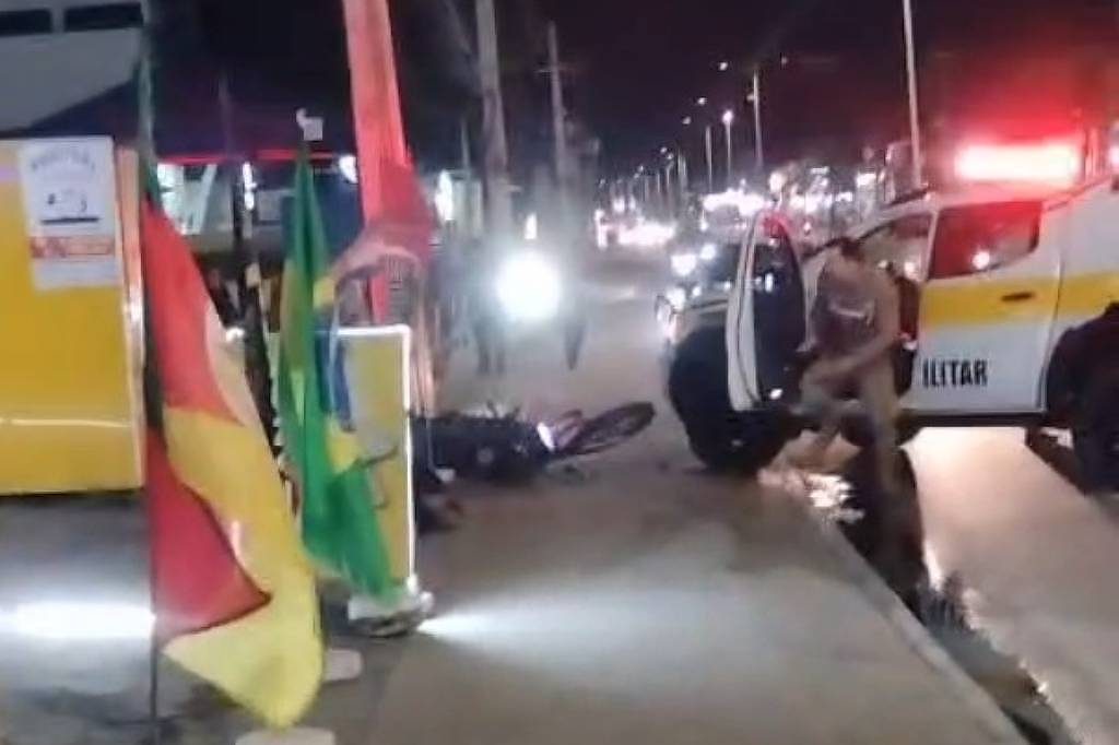 PM de Santa Catarina atropela motociclista pró-Lula em Florianópolis