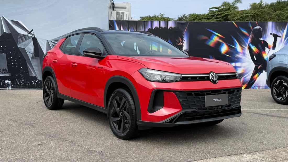VW Tera 2027 chega com motor 1.0 turbo de até 128 cv e transmissão automática de oito marchas, supera Jeep Avenger
