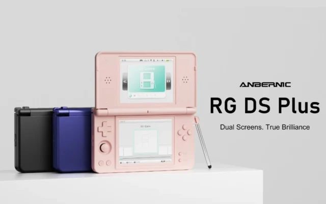 Anbernic revela RG DS Plus, portátil Linux de duas telas com resolução 1024x768p