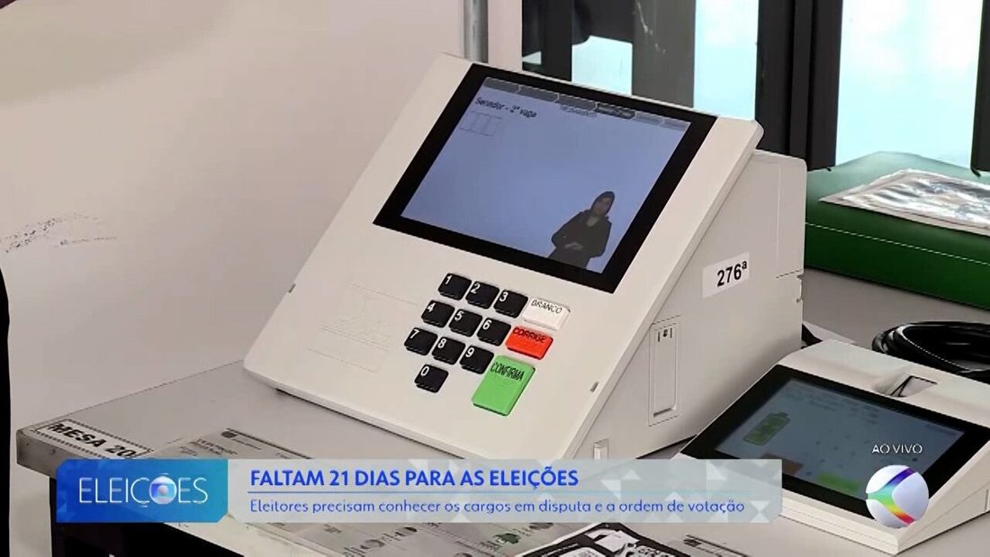 Eleções 2026: ordem dos seis votos na urna eletrônica é explicada