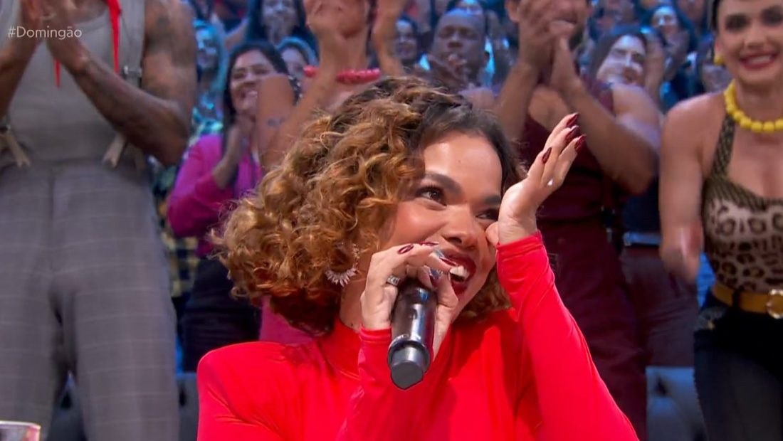 Jeniffer Nascimento se emociona ao relembrar trajetória no Domingão: 'Nunca desperdicei oportunidades'