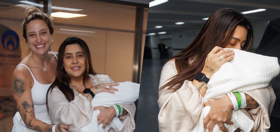 Lauana Prado e Tati Dias Recebem Seu Filho Dom em Casa