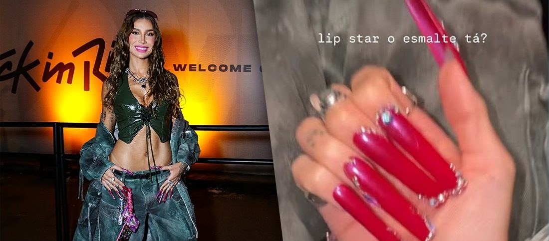 Bianca Andrade exibe marquinha à mostra e unhas gigantes no penúltimo dia do Rock in Rio 2026