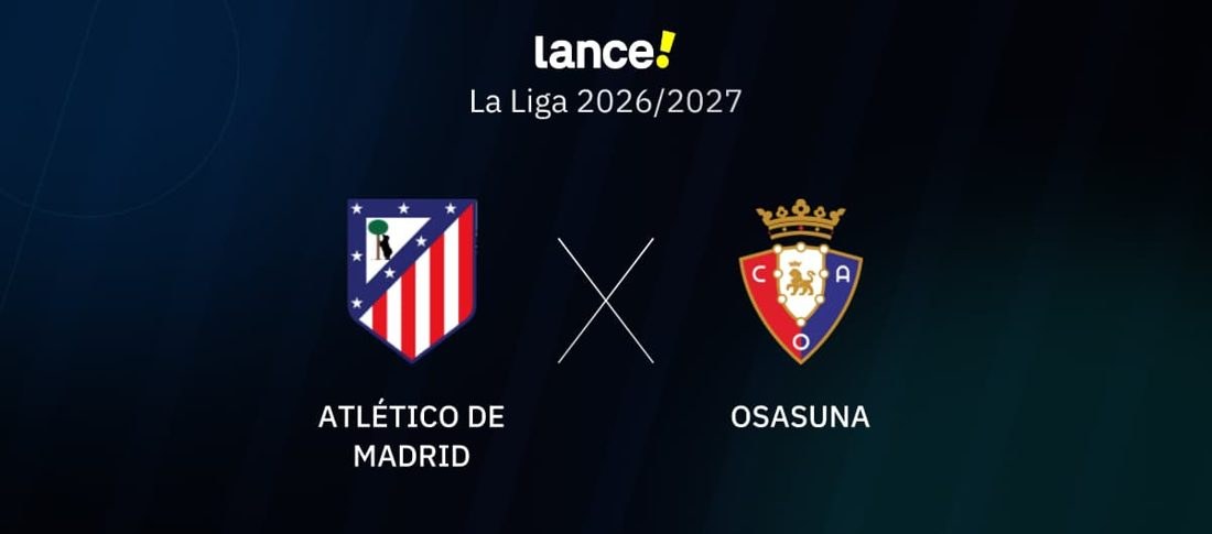 Atlético de Madrid enfrenta Osasuna às 14h na 6ª rodada da La Liga 2026/27