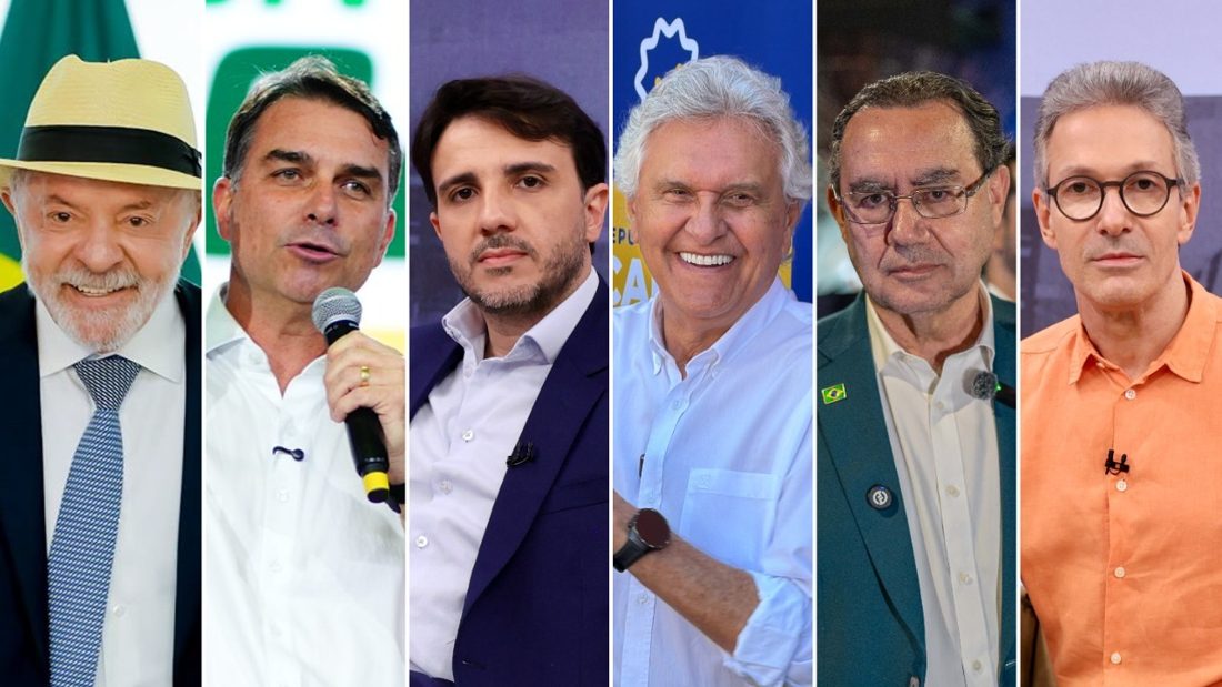Mapa da disputa presidencial: Lula e Flávio Bolsonaro empatam em nove estados, enquanto lideram em sete cada um