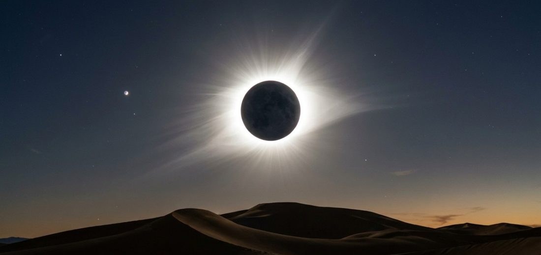 Eclipse solar total de 2027 será o mais longo do século, com 6 minutos e 23 segundos de escuridão