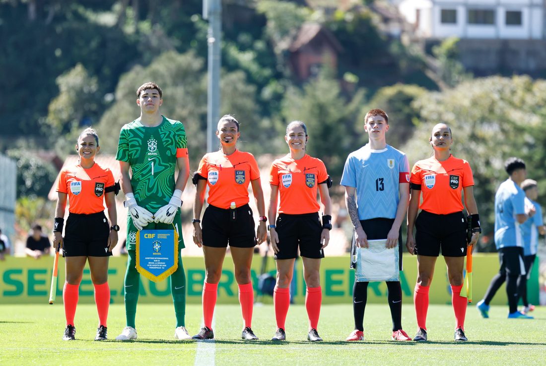Atletas da base do Inter brilham no amistoso da Seleção Sub-15 contra o Uruguai