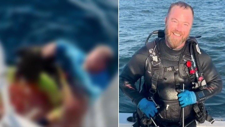 Capitão de barco mergulha para salvar mergulhador atacado por tubarão na costa da Flórida