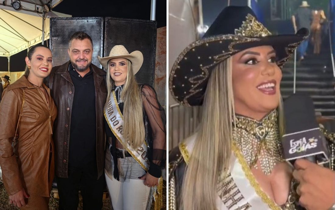 Trisal formado por rainha de rodeio, irmã gêmea e agricultor vive em harmonia há seis anos em Montividiu