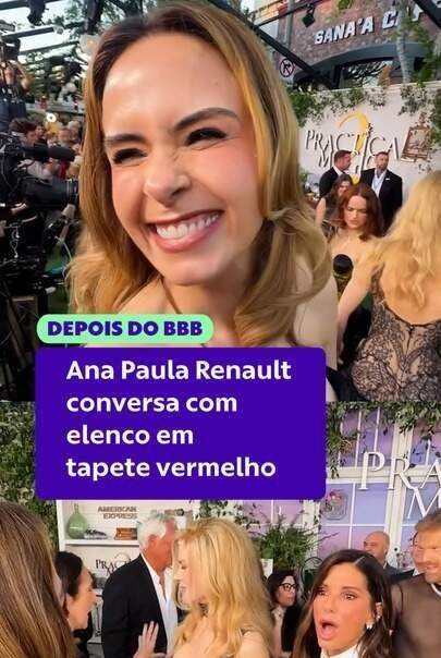Ana Paula Renault entrevista Nicole Kidman, Sandra Bullock e outras celebridades no tapete vermelho em Los Angeles