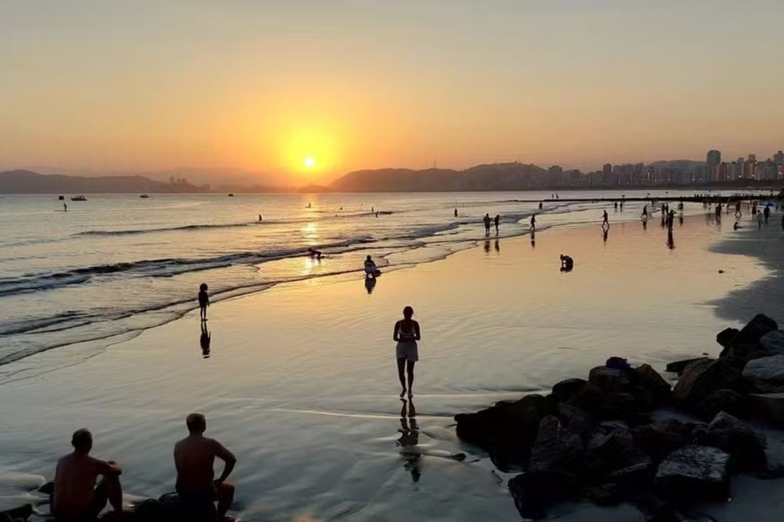 Baixada Santista registra até 36°C neste sábado (29) e previsão de queda no domingo