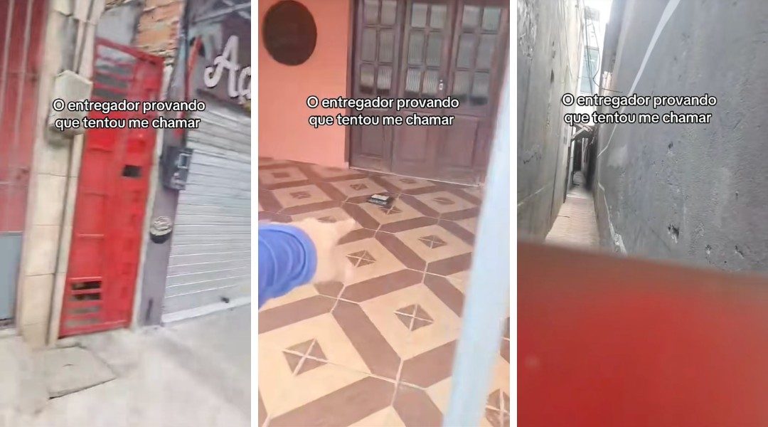 Entregador grava vídeo gritando nome da cliente e vídeo se torna viral nas redes